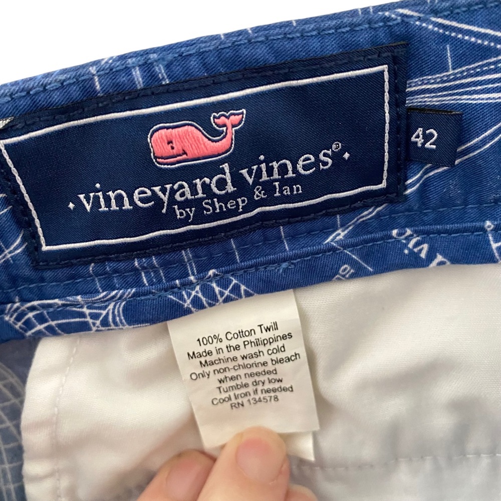 Vineyard Vines Cap Cod Blueprint Breaker Shorts - Picture 5 of 8